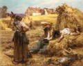 Le Reveil Du Faucheur rural scenes peasant Leon Augustin Lhermitte